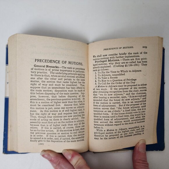 Cushing's Manual of Parliamentary Practice 1935 HC by Cushing & Bolles - Picture 7 of 10